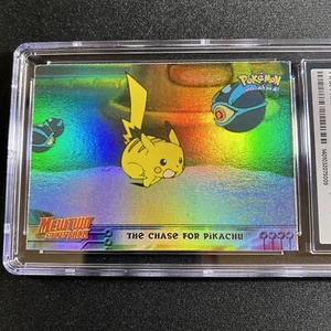 CGC 7 Topps Mewtwo Strikes Back: The Chase For Pikachu #28 Rainbow foil casi nuevo psa - Imagen 1 de 3