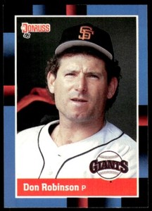 1988 Donruss Baseball Card Don Robinson San Francisco Giants #573
