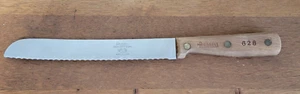 Cuchillo de pan rebanadora de nogal Russell Green River Works Nº 628 8,25" raro de colección EE. UU. - Imagen 1 de 5