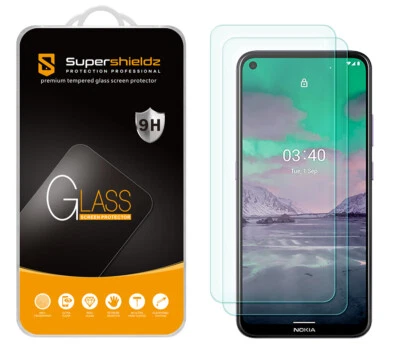 [2-Pack] Supershieldz Tempered Glass Screen Protector for Nokia 3.4/ Nokia 5.4 - Imagem 1 de 4