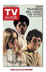 "CUBIERTA GUÍA DE TELEVISIÓN THE MOD SQUAD NEVERA IMÁN 1968 3,5 X 5,5" - Imagen 1 de 1