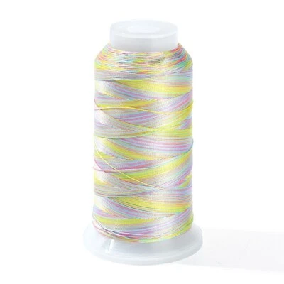 1 Roll 656.17 Yards Segment Dyed Polyester Thread Colorful Sewing Thread for DIY - Image 1 of 4
