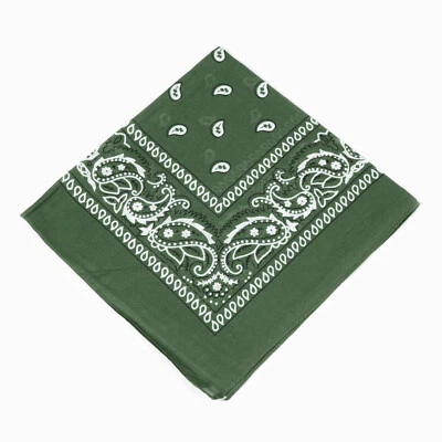 Vendedor de EE. UU. 100 % Algodón Paisley Bandanas 22"X22" Bufanda Cabeza Cuello Bandannas Foto 1 de 4