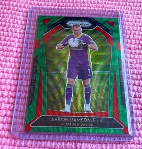 GREEN WAVE PRIZM - AARON  RAMSDALE - 2020/21 PANINI PRIZM EPL - SHEFFIELD UNITED
