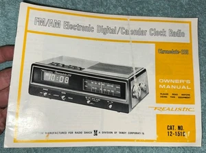 Radio Shack Realistic Chronomatic-209 Elect. Digital/Kalenderuhr AM/FM manuell - Bild 1 von 2