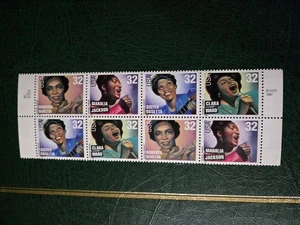 Bloque de 8 estampillas SFSTAMPS US Scott 3216-3219 de cantantes gospel MNH 1998 - Imagen 1 de 1