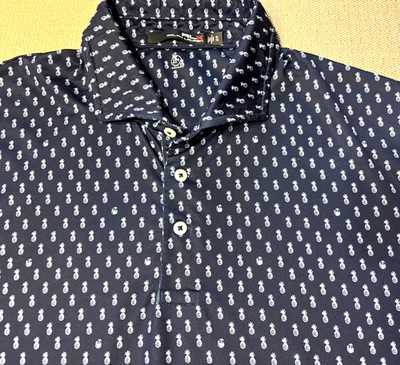 Polo de golf para hombre Ralph Lauren RLX talla XL Omaha Country Club estampado de piña Foto 1 de 4