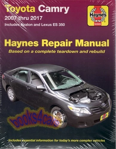 ES350 Camry Avalon Manual Toyota Lexus Servicio Reparación Haynes Tienda Libro - Imagen 1 de 1