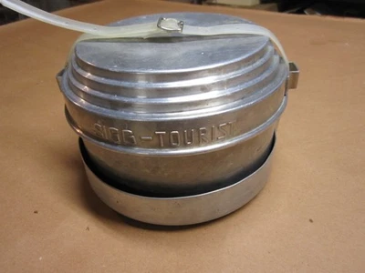 Vtg Sigg Tourist 5 Piece Cook Set + Strap, 2-3 Man, Aluminum, Switzerland Made - Image 1 of 4