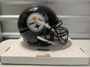 SANTONIO HOLMES autographed FULL SIZE PITTS STEELERS RIDDELL HELMET *READ* PSA - Picture 1 of 18