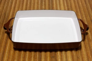 Dansk France Casserole Pan Kobenstyle Brown Enamel Baking Lasagna 10.5x8x2 Vtg. - Picture 1 of 5