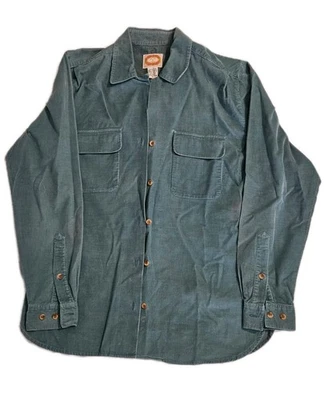 Camisa De Colección Banana Republic Mill Valley Pana Fina Abotonada Talla 8 Verde Foto 1 de 4