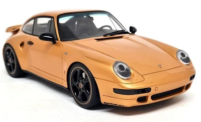 GTSpirit 1/18 - Porsche 911 993 Turbo Gold Edition 2020 Resin Scale Model Car - Imagem 1 de 4