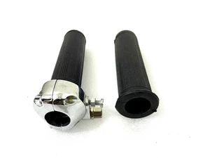 Norton Triumph BSA AJS Fit Royal Enfield Classic 7/8" Twist Grip Throttle Set - Imagen 1 de 8