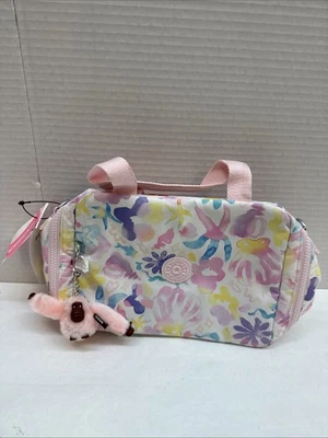 Kipling Miyo Printed Lunch Bag, Aqua Sea - Image 1 of 4