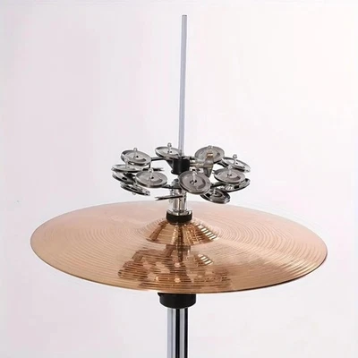 Hi Hat Tamburin Instrument Geschenke Musikalische Pädagogische für Konzert - Bild 1 von 4