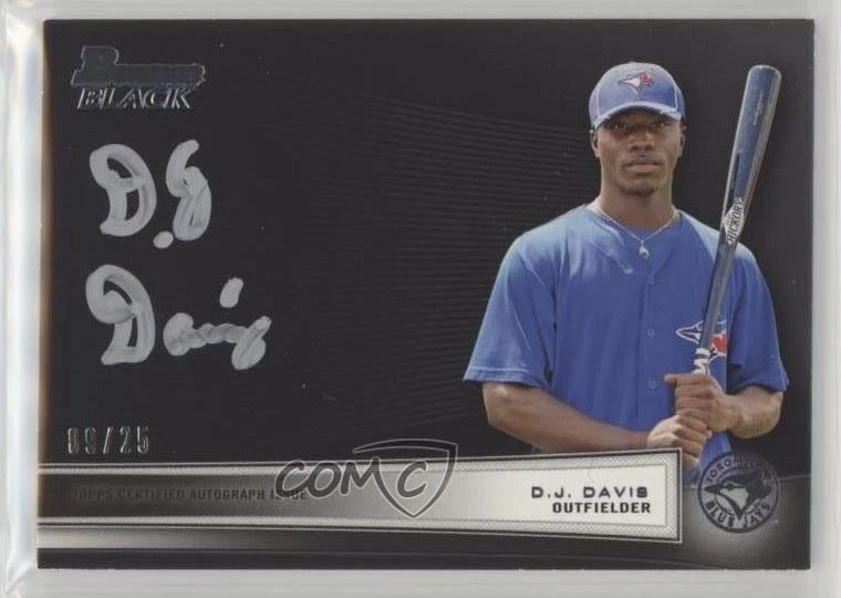 2012 Bowman Bowman Black Collection Auto /25 DJ Davis #BBC-DDA Auto - Image 1 of 2