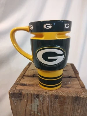 Taza de café de viaje de cerámica Green Bay Packers 14 OZ Boelter Brands NFL 2012 bonito Foto 1 de 4