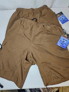 Nashbar Cycling Shorts Men XL Brown Trunk Style Cargo Padded Prime LiquiCell - Picture 1 of 4