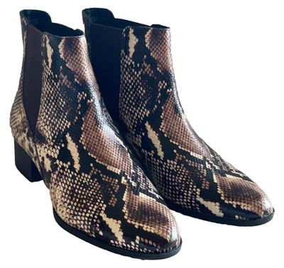Alex Marie Leather Snakeskin Pattern  Ankle Boots Women's US Sz 7M EXCELLENT! - Image 1 of 4