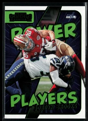 2022 Panini Contenders Power Players Emerald #PWR-JBR Jordyn Brooks - Image 1 of 2
