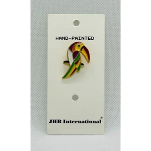 JHB Intl Hand-Painted Toucan Bird Button/ Embelishment - Picture 1 of 2