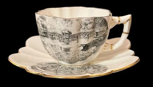 Antique HL Whitcomb Teacup And Saucer Excellent Cond 1888-89 Gilded - Picture 1 of 8