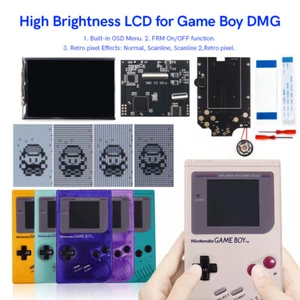 36 Colors GameBoy DMG/GBO V5 IPS Backlight LCD Screen Kits+Pre-cut Shell+Speaker - Picture 1 of 30