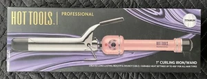 Hot Tools Professional 1" Pink Titanium Curling Iron Wand New Sealed - Picture 1 of 5