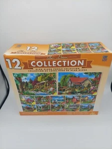Alan Giana Puzzle Collection, 12 Jigsaw Puzzles by MasterPieces, NEW & SEALED - Picture 1 of 7
