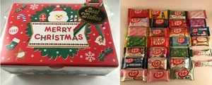 28pc Japanese Christmas KitKat Gift Box Set - 20-25 flavors Japan Kit Kat kats - Picture 1 of 6