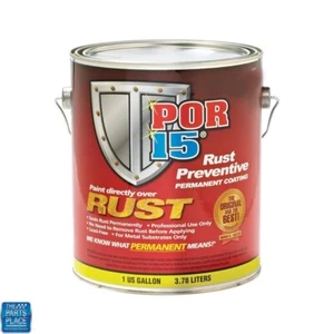 POR-15 Rust Preventive Coating Semi Gloss Black Gallon Anti-Rust Protective New - Picture 1 of 1