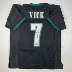 Facsimile Autographed Michael Mike Vick Philadelphia Black Reprint Jersey Men XL - Picture 1 of 4