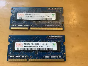 Hynix 4GB Total (2x2GB) 1Rx8 PC3-10600S-9-10-B1 RAM Memory - Picture 1 of 1
