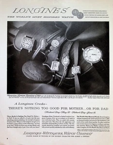 VINTAGE 1960s Print Ad ~ Longines ~ The World's Most Honored Watch - Picture 1 of 1