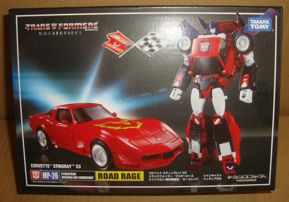 Transformers Masterpiece Mp-26 Road Rage Corvette Stingray C3 Takara Tomy Japan