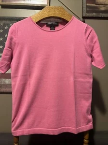 bloomingdale s petite Concepts M Pink T Shirt Short Sleeve  100% Cotton - Picture 1 of 6