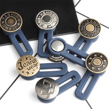 Adjustable 5X Jeans Retractable Button Detachable Extended Button For Pants
