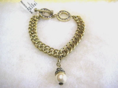 Pulsera HEIDI DAUS "Sparkle" Palanca Dije (Dije Perla Simulada Blanca Incluido) Foto 1 de 4