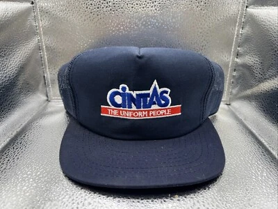 Sombrero Cintas Antiguo Vintage Malla Azul Camionero Snapback Gorra CD HECHO EN EE. UU. Foto 1 de 4
