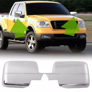 Chrome Side View Mirror Covers Caps Overlay Trim For Ford F150 F-150 2004-2008 - Bild 1 von 12