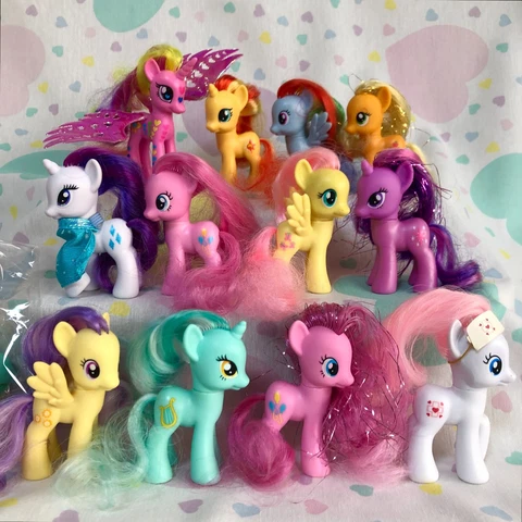 Lot 12 My Little Pony G4 Nurse Redheart Sunny Rays Lyra Fluttershy MLP  Rare Set Cover