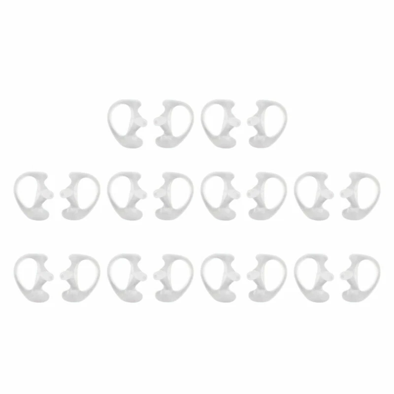 10对替换硅胶凝胶耳塞耳塞适用于无线电空气声学耳机 — 第 1/1 张图片