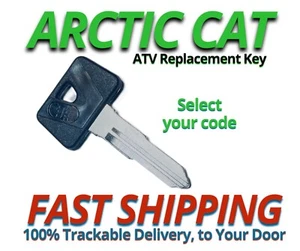 Arctic Cat Keys ATV Replacement Key Cut to your Code C39810-C59597 - Picture 1 of 3
