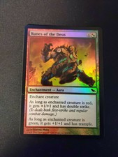 Shadowmoor (SHM) common Foil Runes of the Deus MTG magic unplayed red green