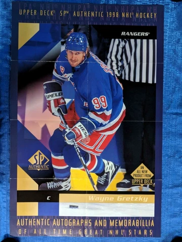 NHL 1998 UPPER DECK WAYNE GRETZKY ADVERTISING POSTER 34X22 (originally folded) Cover