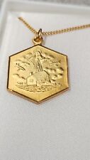Gold Filled Our Lady Of Loretta Medal 18" Inch Chain