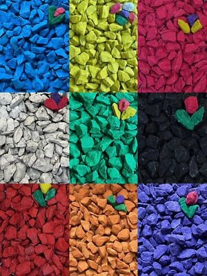 Decorative Coloured Stone Pebble Rock Gravel Home & Garden Flowerbed Patio Craft - Image 1 of 4
