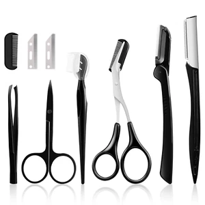 Kit para cejas, herramienta dermaplaning esfoliante multiusos - Foto 1 di 12