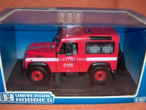 Land Rover Defender 90 Vigili del Fuoco Universal Hobbies 1:18 - Foto 1 di 1